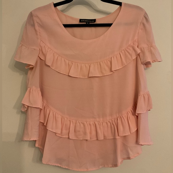 AKIRA Ruffle Blouse - Picture 4 of 7